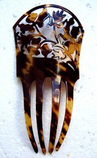 Faux tortoiseshell Victorian hair comb - NO US IMPORT FEES