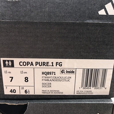 adidas Copa Pure .1 FG 'Crazyrush Pack' Soccer Cleats HQ8971 Men's