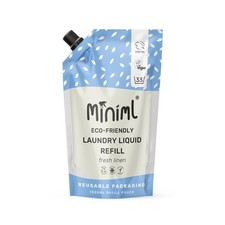 Miniml Eco Laundry Liquid Washing Detergent 1L Refill - Natural Non Bio Fresh 6.34 per litre