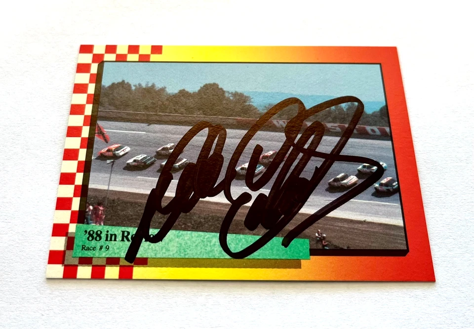 Dale Earnhardt NASCAR 1989 Maxx #109 Winston 500 Autographed Signed - Image 3 of 4