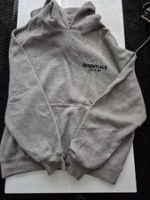 Image of Essentials Fears of God Dark Oatmeal SS22 Hoodie Size Small