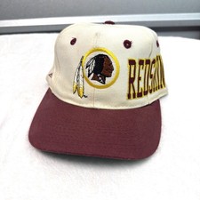 Vintage 90s NFL Washington Redskins Football Hat Apex One Snapback Wool Blend