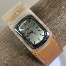 Michael Kors Women MK-4069 Dress Brown Leather Oval Quartz Analog 22mm Watch 7"