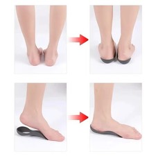 Orthotic Insoles for Flat Feet  High Arch Support Plantar Fasciitis Pain Relief