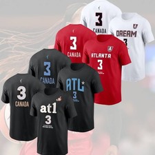 HOT ITEM- Jordin Canada #3 Atlanta Team Dream 2026 Player Name & Number Fan Look