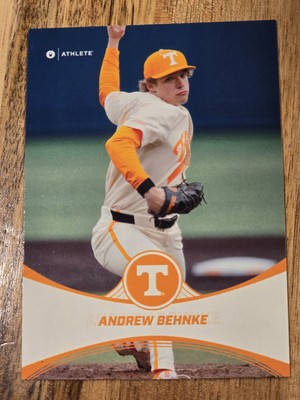 Andrew Behnke 2025 Onit White Parallel Card #P-7 Tennessee Vols Baseball 