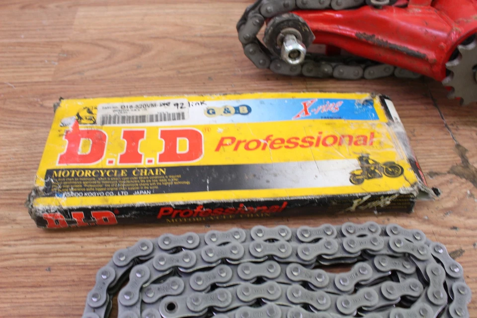 Yamaha Big Wheel 200 Bw200 1985 basculante/brazo oscilante amortiguadores piñones de cadena Foto 3 de 4