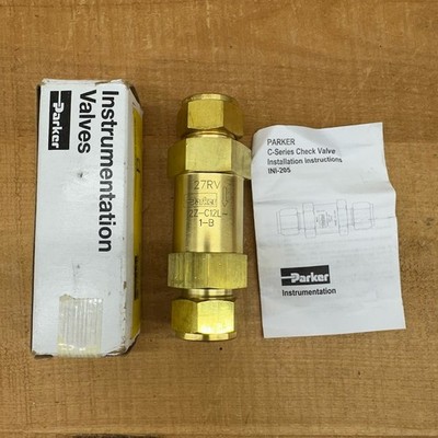 Parker, INI-205, C-Series Brass Check Valve, 12Z-C12L-1-B, 3/4  CPI NEW