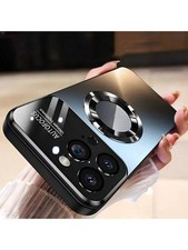 Titanium Matte MagSafe Case For iPhone 16 15 14 13 Pro Max Glass Lens Protector