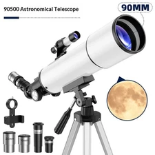 500x90 professional Refractor Astronomical Telescope Fully Multi-Coated US stock