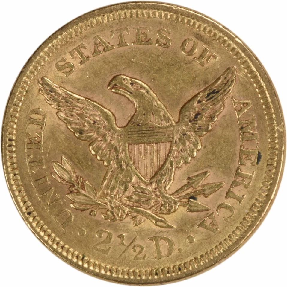 1852 $2.50 Gold Liberty Head AU Slider Uncertified #105 - Image 2 of 2