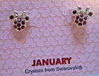 Disney Theme Parks Orlando Minnie Mouse JanuaryW/Ruby Red Crystals Post Earrings — photo 3