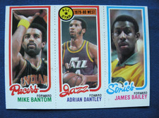 1980/81 Topps Basketball Mike Banton Adrian Dantley James Bailey #227-6-115
