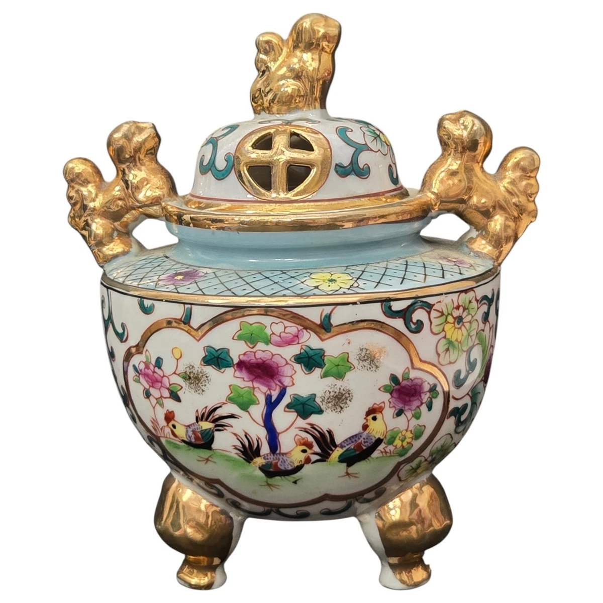 陶瓷多色中国古董香炉| eBay