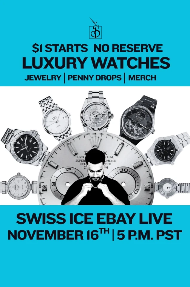 $1 LIVE WATCH AUCTION! 🔥 Rolex, Omega, Breitling NO RESERVE Join Now‼️ 💸