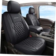 Dodge Ram Seat Covers, Front C: Flat Front Short Middle Rear Full Set/Black