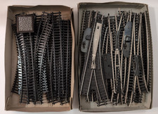 Lotto Binari Rivarossi HO Vintage - Made in Italy - Scambi, Incroci e Curve