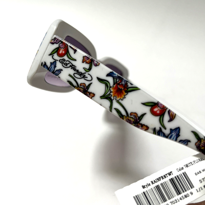 New Original ED HARDY Sunglasses Slim Rectangle Floral  display picture 1