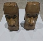 Zombie Village Oakland Cali RARE-Salt & Pepper Shakers-Vintage 1940s Tiki Moai — photo 1
