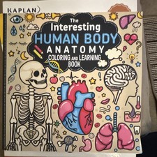 Kaplan Human Body Anatomy Coloring Learning Book Paperback