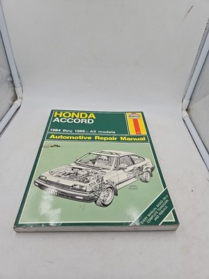 Haynes Repair Manual Honda Accord All Models 1984-1989 | eBay