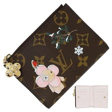 Auth Louis Vuitton Lisa Wallet Monogram Vivienne Holiday Collection M15334 Women