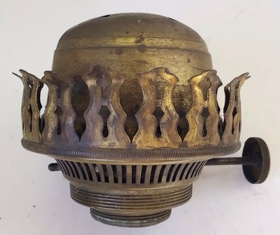 Antique Brass Holmes Booth & Hayden No 3 Over No 2 Oil Lamp Burner 