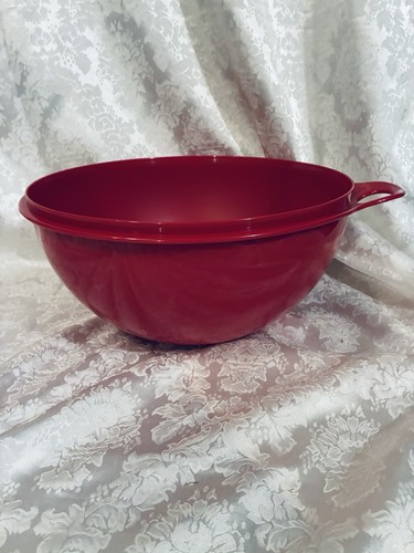 Tupperware Thatsa Bowl 32 Cup Mixing Container Passion Red #2539 *NO ...