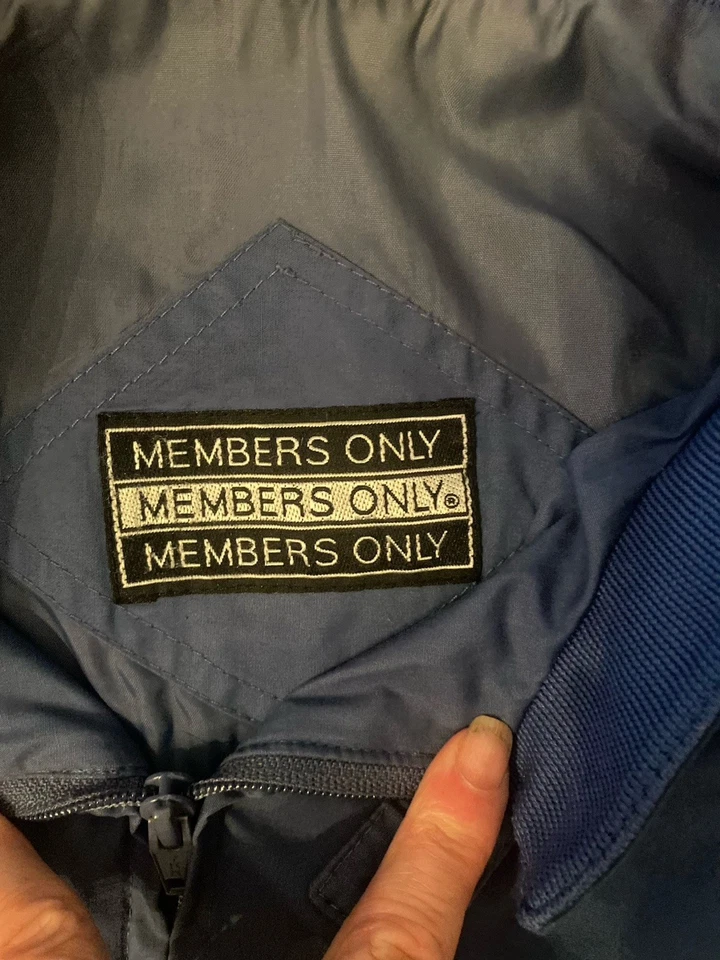 Chaqueta vintage solo para miembros para hombre talla L azul icónico corredor cremallera completa Foto 2 de 4