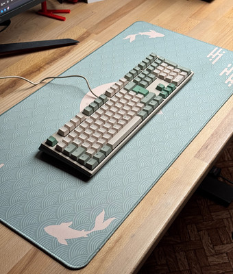 Ducky One 3 III Matcha Gaming Tastatur Cherry Black Hot Swap und XXL Mauspad