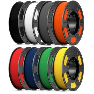 8 Color Bundle Elite PLA+ 3D Printer Filament, Multicolor PLA+ 1.75mm, Individua