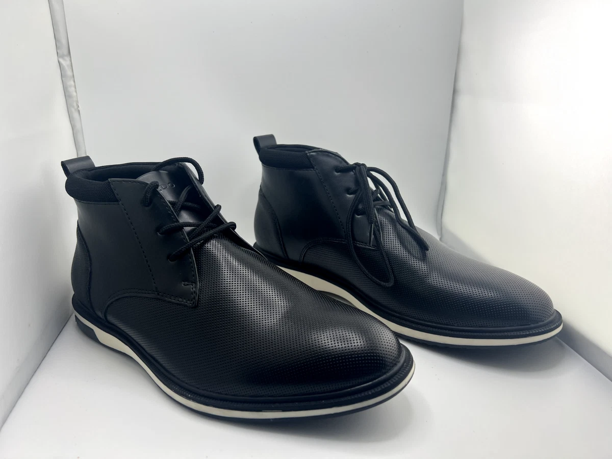 Chunky chukka ALDO, Size 7.5, Color Navy NEW Jefrey Dark Brown Leather Suede Men main image 3