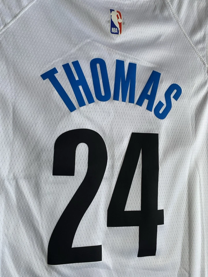 Nike Brooklyn Nets Jersey Elite Men Size 52 Authentic Basquiat Cam Thomas NWT - Image 2 of 4