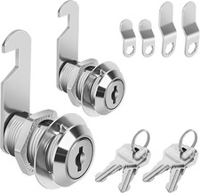 Cabinet Cam Lock 3/4" Keyed Different Cam Locks with Keys Secure Files Drawers R