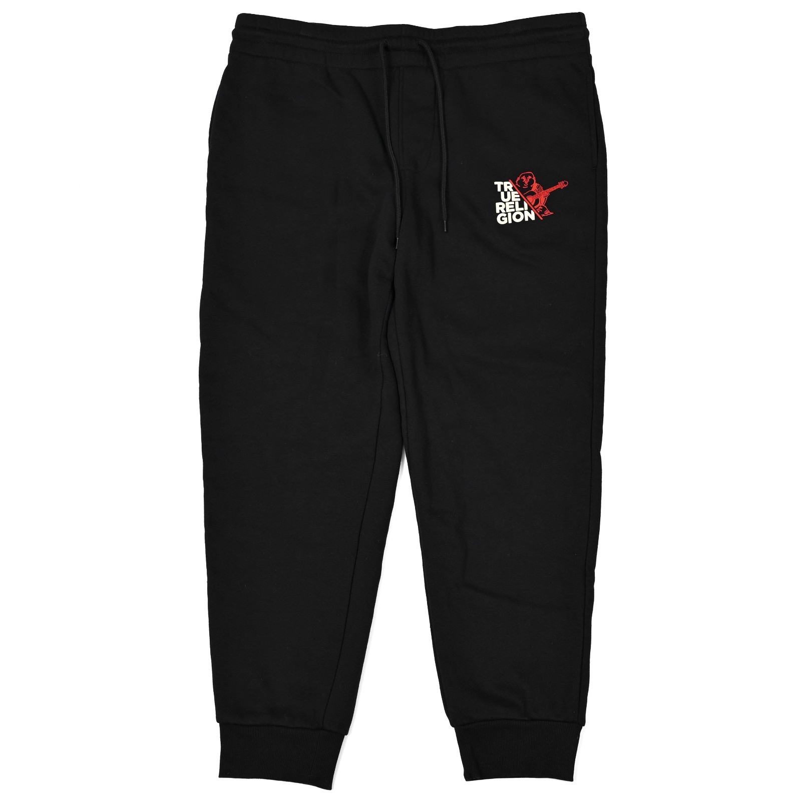 True Religion Black Jogger Sweatpants Drawstring Waist Casual Athletic Men’s XL thumbnail 6
