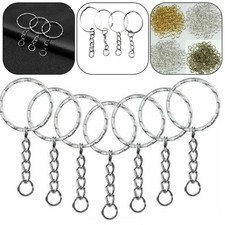 Einfach zu bedienen Silber Schl&uuml;sselanh&auml;nger Rohlinge 100 St&uuml;ck Packung f&uuml;r