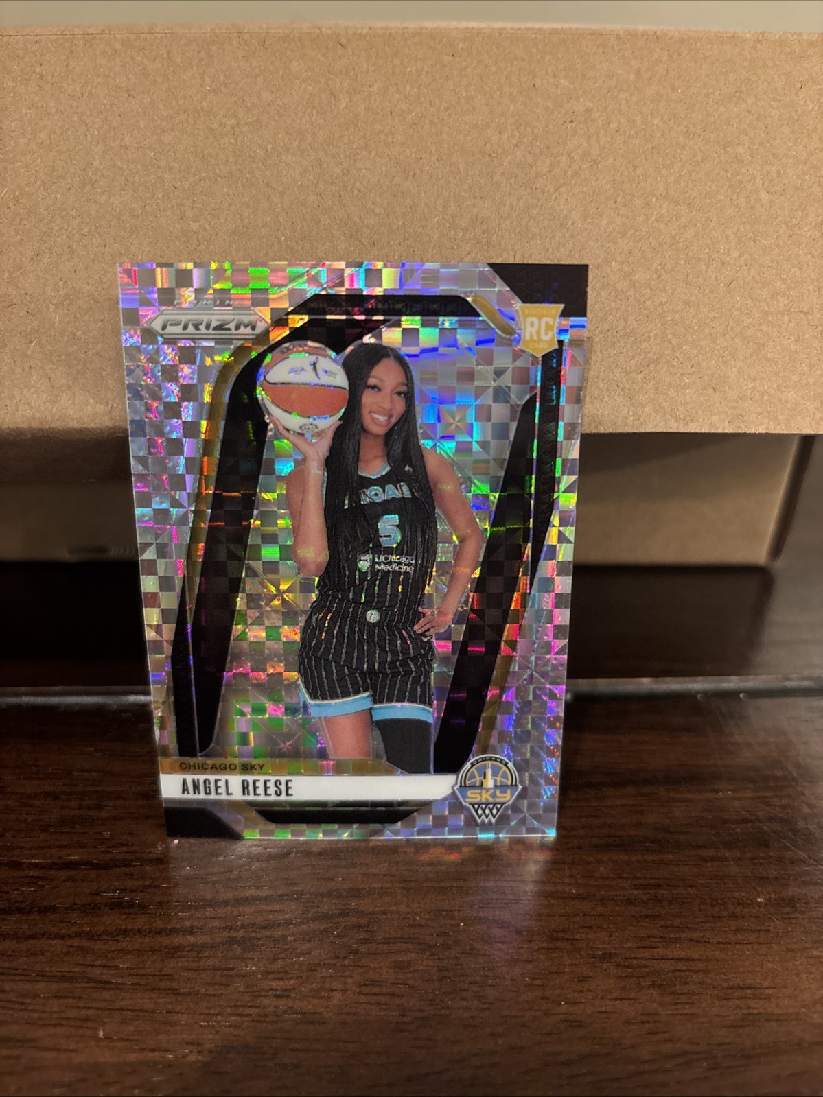 2024 WNBA Prizm Angel Reese (RC) #147 Silver Variation Checkerboard