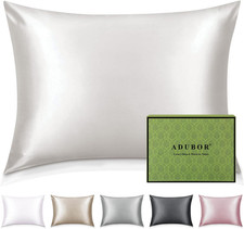 100 Silk Pillowcase - Mulberry Silk Pillow Cases, 23 Momme 6A Grade Fibers, Sil