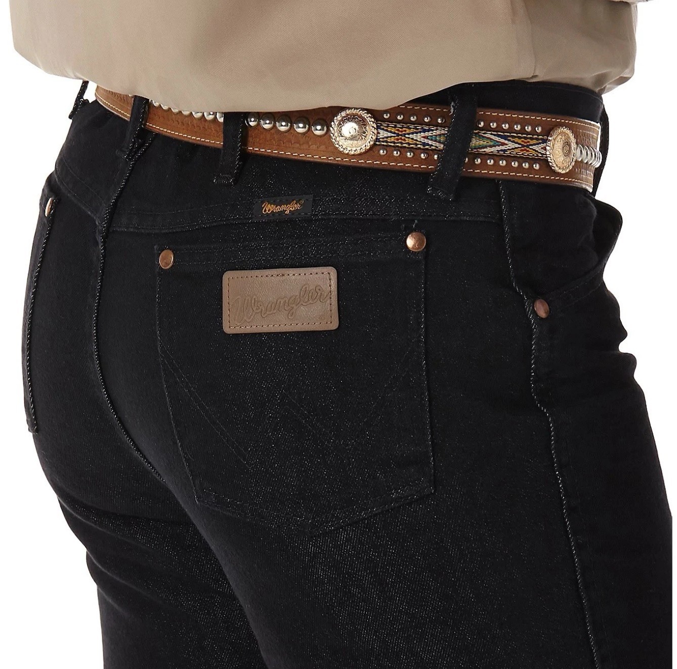Wrangler 938BLK Men's Cowboy Cut Heavyweight Stretch Slim Jeans 32x34 Black NWT