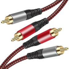 Rca Cable 6ft2rca Male To 2rca Male Audio Stereo Subwoofer Cable hifi Sound Ny