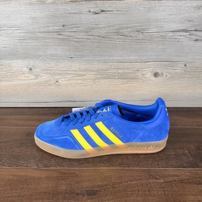 adidas Gazelle Indoor Mens Sizes 9-13 Blue Pure Sulfur Gum JQ2691 New Free  Ship | eBay