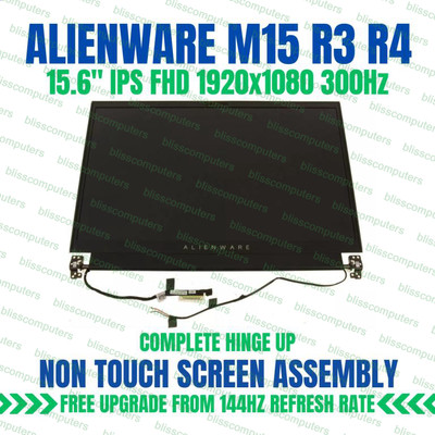 Dell Alienware M15 R4 15.6'' FHD 144hz LCD Screen Assembly White 01MMKY