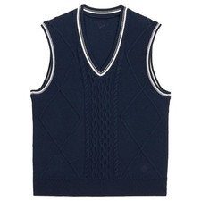 PUMA Women AP Sweater Golf Vest Deep Navy - SS25 NEW