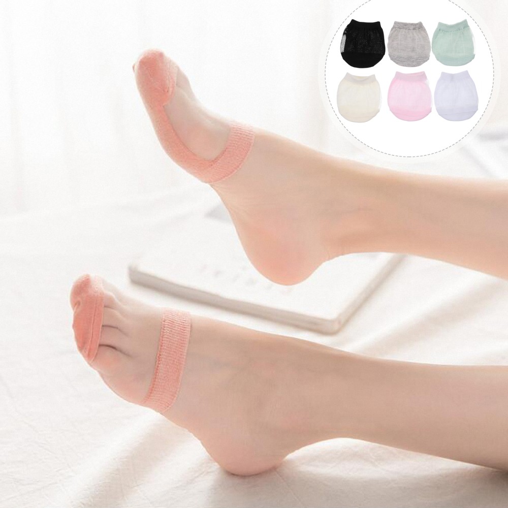 SAOLA 12pcs Half Palm Socks traspiranti calzini invisibili Sole calzini da sole