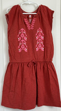 Tea Collection girls 7 multi color embroidered split sleeve dress ref #1374