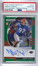 2020 Panini Prizm Draft Picks Rookies Green Jabari Zuniga PSA 10 GEM MT Auto g6p