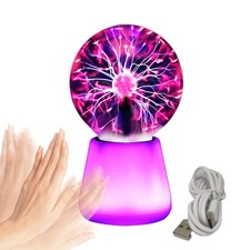 Plasma Ball Lamp 7-Color Touch Sensitive Lighting Static Electricity Ball Decor
