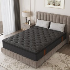 12" Twin Full Queen King Size Mattress in a Box Hybrid Pocket Spring Memory Foam