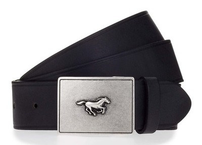 MUSTANG 40mm Leather Belt W100 Gürtel Black schwarz Neu
