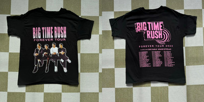 Big Time Rush Forever Tour Cotton Short Sleeve 2-Sided Men Shirt TD14898